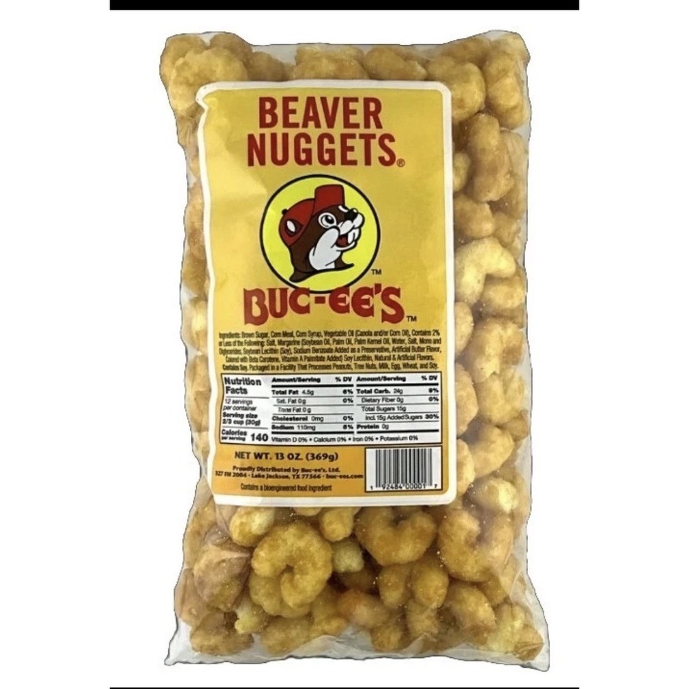 BUC-EE'S Beaver Nuggets Sweet Corn Puff Snacks 13oz One Bag